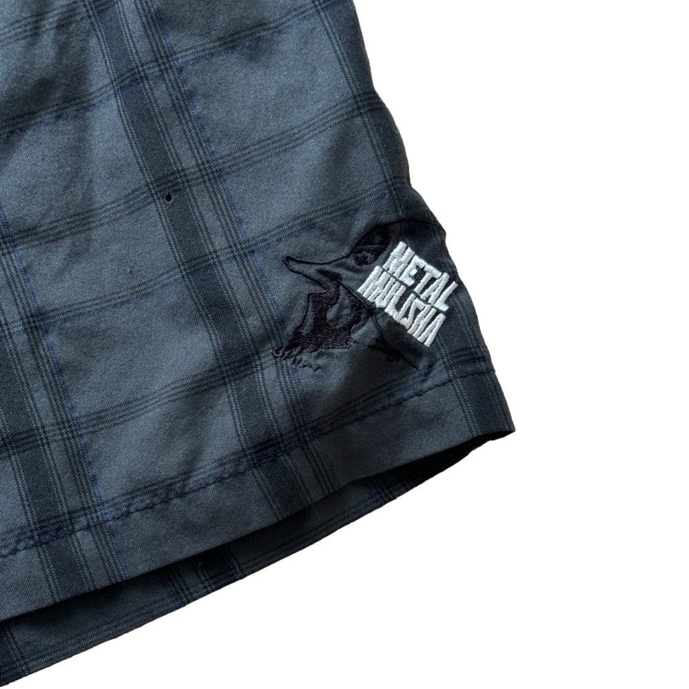Metal Mulisha Dark Plaid Shorts - Picture 3 of 6